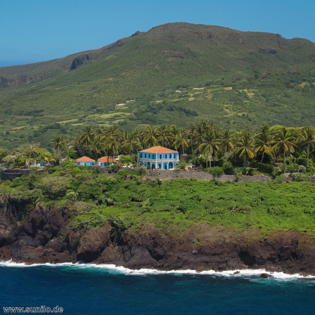 Die kleine Vulkaninsel Tristan da Cunha